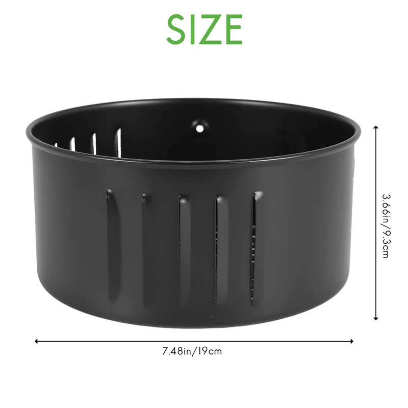 B47B-Air Fryer Replacement Basket, Non Stick Sturdy Roasting Cooking Stainless Steel Baking Tray For All Air Fryer Oven