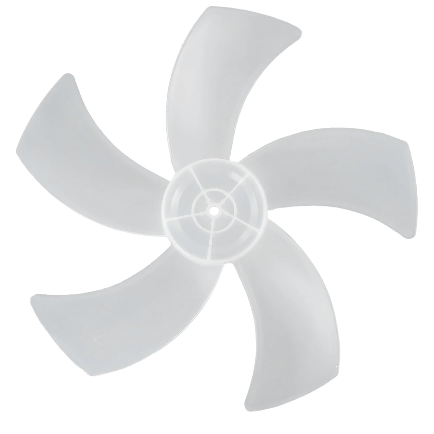 16 Inch Five Leaf Replacement Fan Blade With Nut Cover For Stand Fans And Desk Fans Plastic Material For Household Use