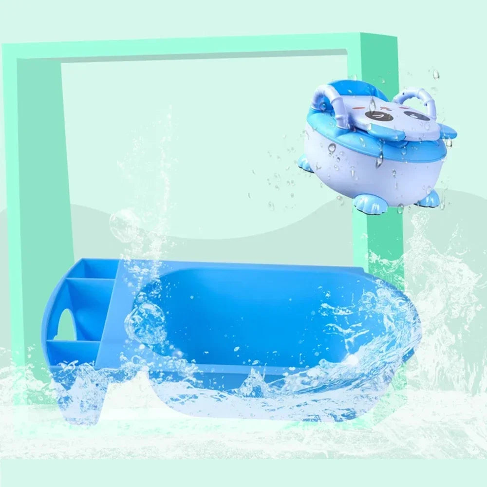 Panda Baby Potty Boys and Girls Potty Training Seat Children's Pot  Urinal Infant Cute Toilet Seat WC -Free Cleaning Brush