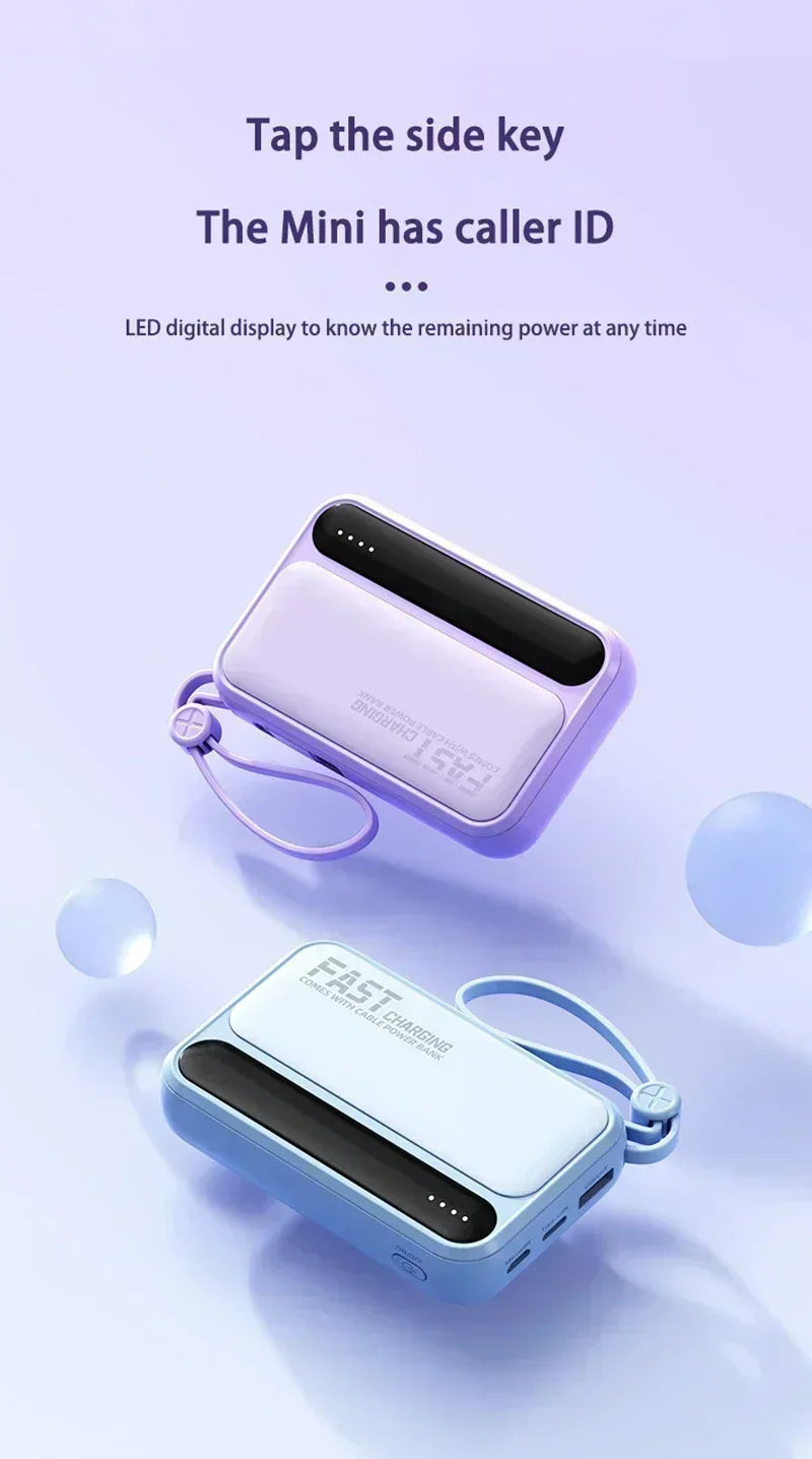 Lenovo 30000mAh Power Bank BuiIt in 4 Lines Super Fast Charging Large Capacity Portable External Battery for All Phones Android
