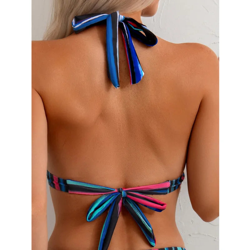 Striped Sexy Bikinis 2026 Women Swimwear Female Swimsuit For Swim Wear Bathing Suits Brazilian Bikini Set Beachwear Pool Bather
