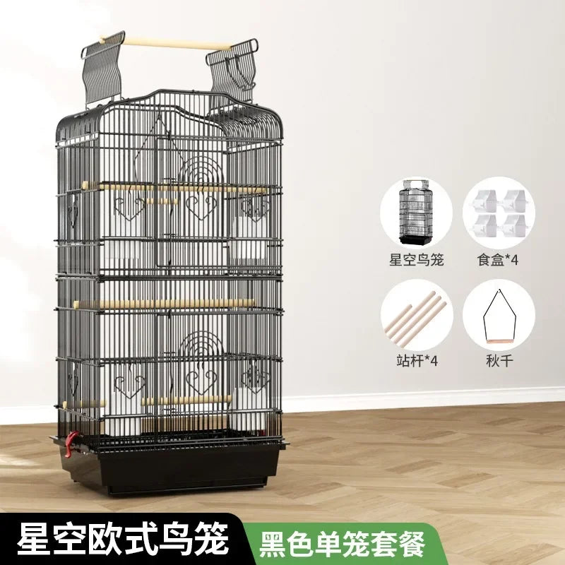 Hut Feeder Nest Bird Cage Parrot Carrier Breeding Villa Home Bird Cage Pigeon Luxury Oiseaux Accessoires Products Pet