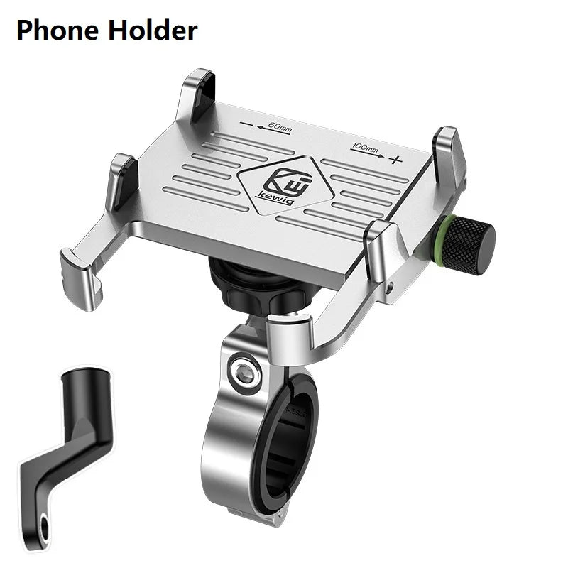 Whole Aluminium 12-24V Motorcycle Phone Holder USB Charger QC3.0 Fast Charging Mount Bicycle Handlebar Bracket for iPhone Huawei