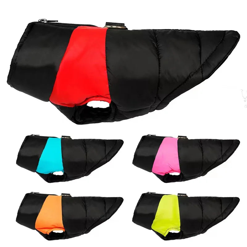 Warm Dog Coats Vest, Waterproof Dogs Jacket Fleece Pet Winter Cold Weather Coat Dogs Cozy Snow Jackets Outfits for Dogs Puppy