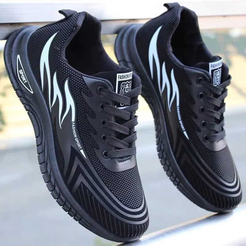 Men's Sport Shoes New Lightweight Comfortable Fashionable Casual Running Shoes Suitable for Youth Thick Bottom Running Style