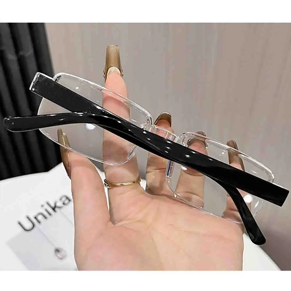 Intelligent Zoom Reading Glasses Anti Blue Light Comfortable Reading Glasses Ultra Light Frameless Glasses Frameless For Party