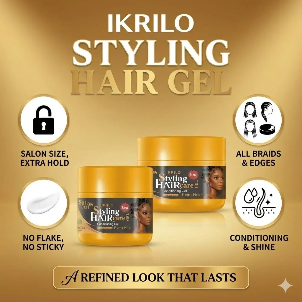 Best Selling Strong Hold Hair Gel - Professional Braiding Gel Non-Sticky Hair Styling Gel Long-Lasting Hold No Residue Hair Care