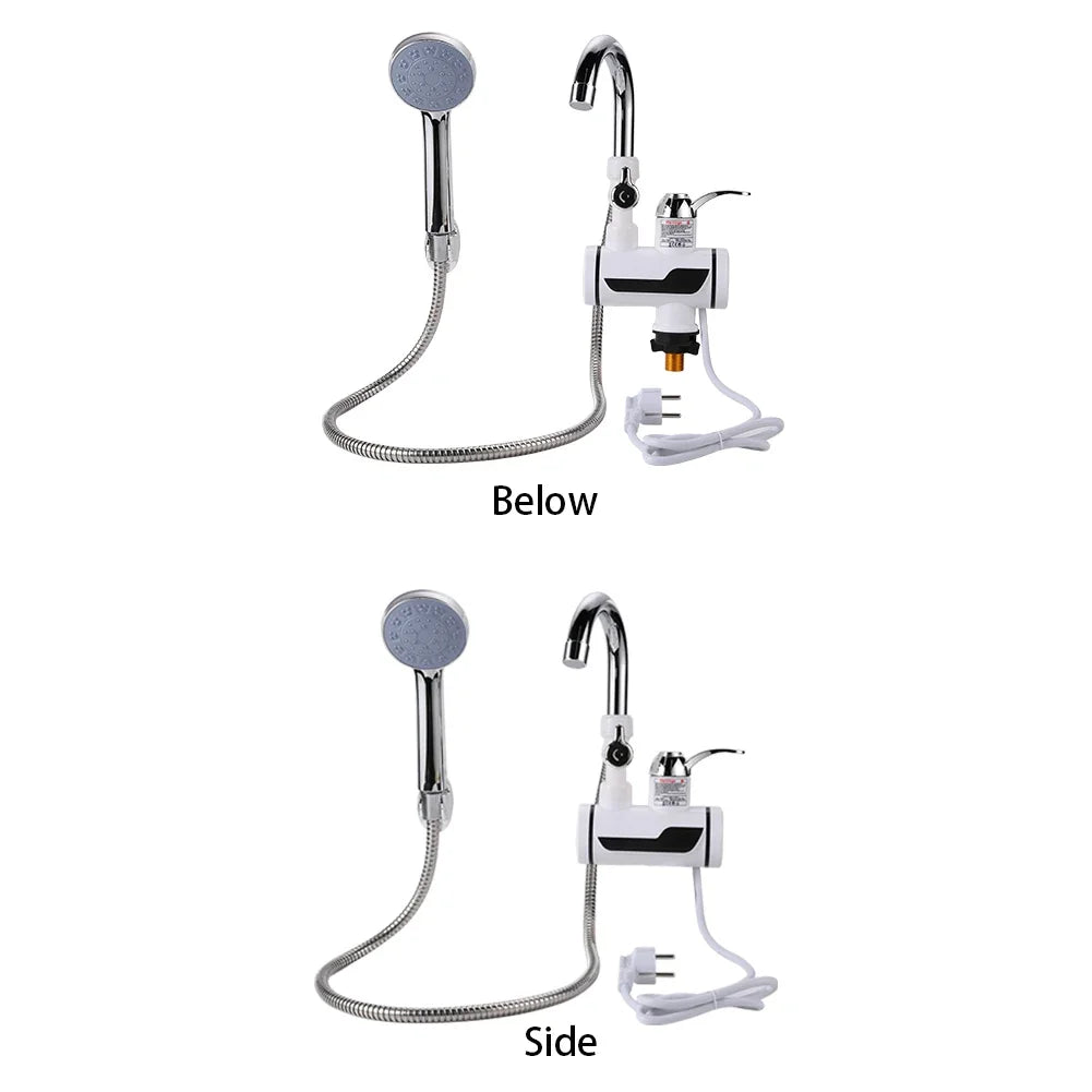 3000W Instant Electric Water Heater Shower Digital Display 220V Kitchen Bathroom Tankless Hot Water Faucet Heater