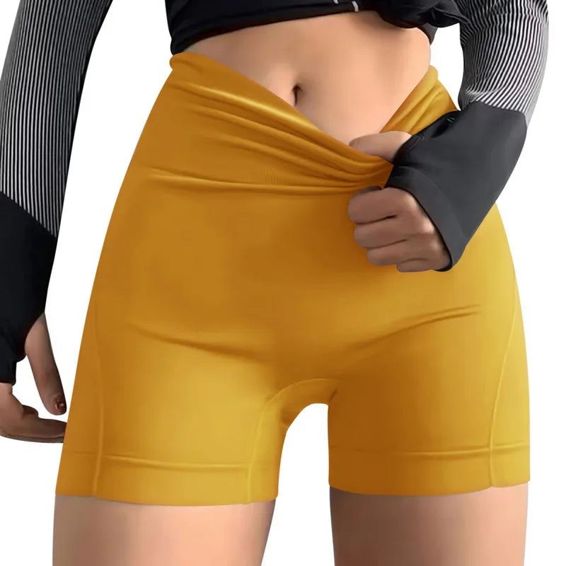 New Women Sports Shorts Summer Running Sexy Leggings High Waist Short Pants Fitness Jogging Clothing Black Safety Shorts