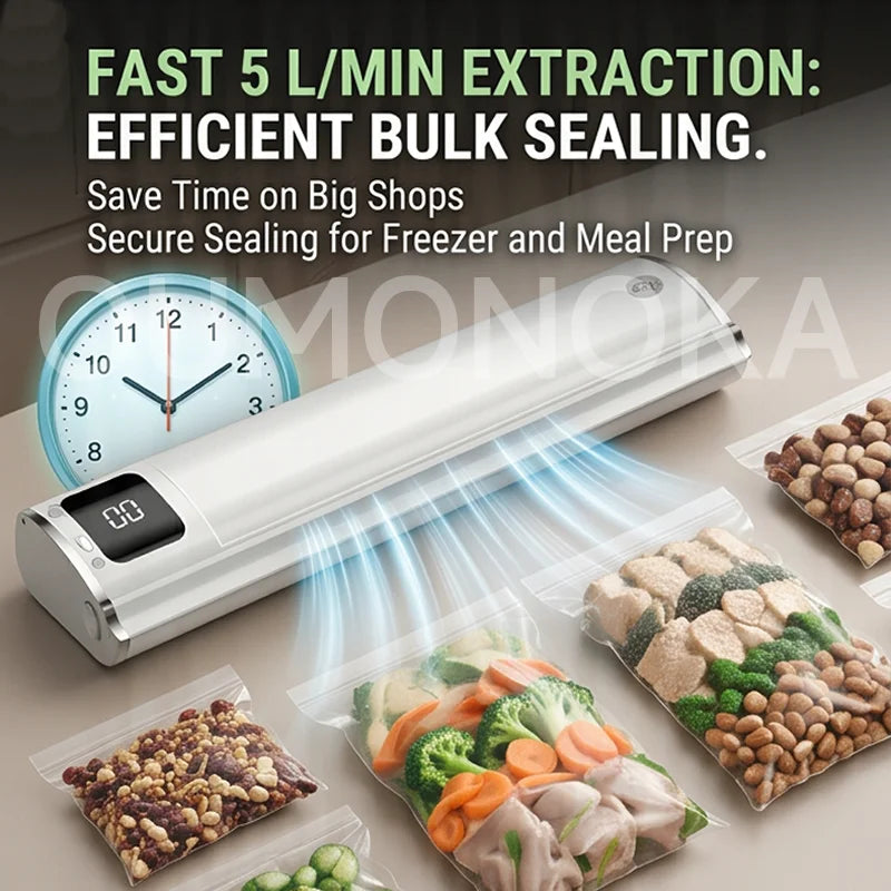 Portable Vacuum Sealer for Food Kitchen Gadgets Degasser Home Appliance Compressor Plastic Bag Sealer Vacuum Packaging Machine