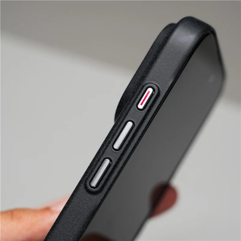 For Magsafe Matte Corrugated Magnetic Case for iphone 16 17Pro 15 17Pro Max Wireless Charging Ultrathin Hard PC Cover Funda