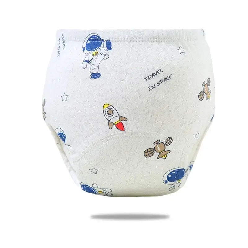 2/3/4/5/8Pc Baby Potty Toilet Training Pants Nappies Cartoon Boys Girls Underwear Cotton TPU WaterProof Panties Reusable Diapers