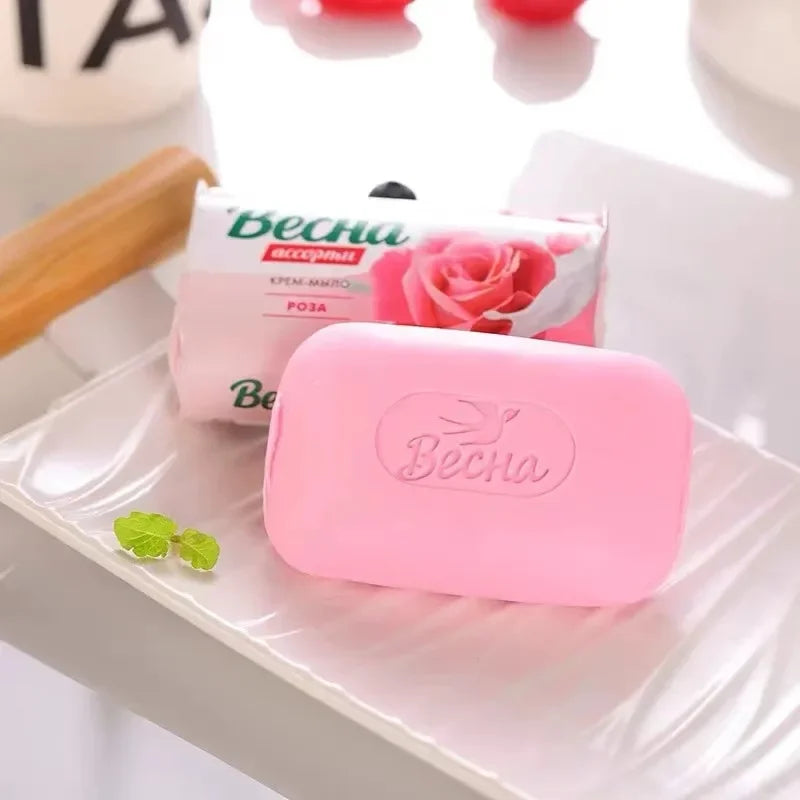Russian Strawberry Coconut Soap Olive Almond Milk Soap Clean Fragrance Bath Face Wash Hand Soap