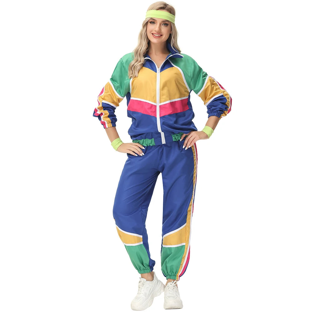 Halloween Couples Hippie Costumes for Women Male Vintage 70s 80s Rock Disco Cosplay Outfits Hip Hop Disco Hippie Costume