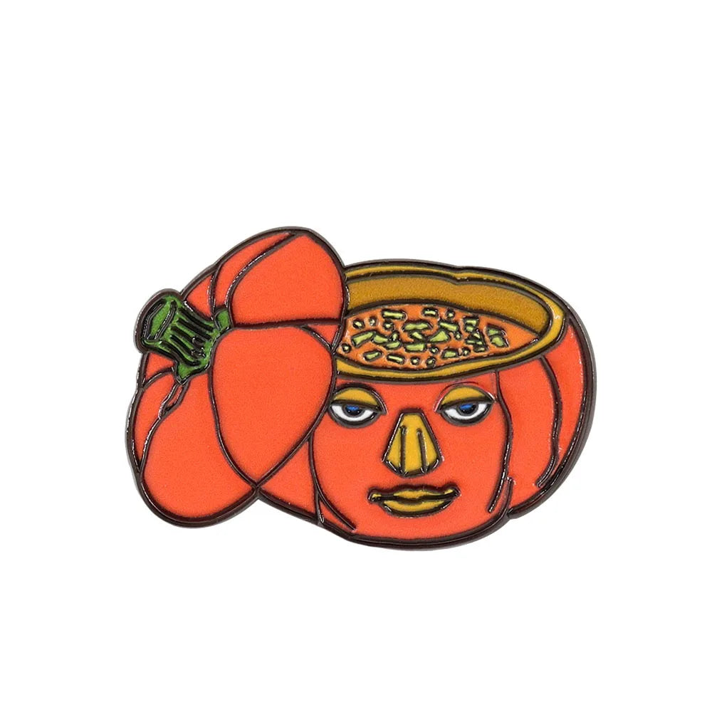 Popular Halloween Costume Accessories Horror Ghost Skull Pumpkin Pin Metal Badge Holiday Jewelry Gift Wholesale