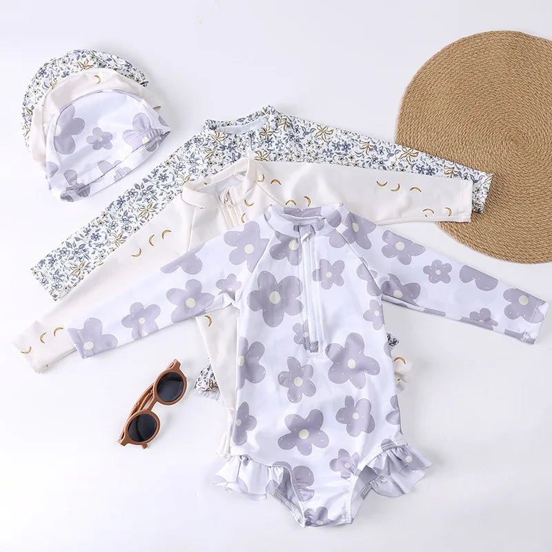 2026 Summer Kids Girls Swim Wears Baby Girl Set Beach Seaside Clothes 9M-8T Sister Swimming Suits Fashion Sunbeach Swimsuit