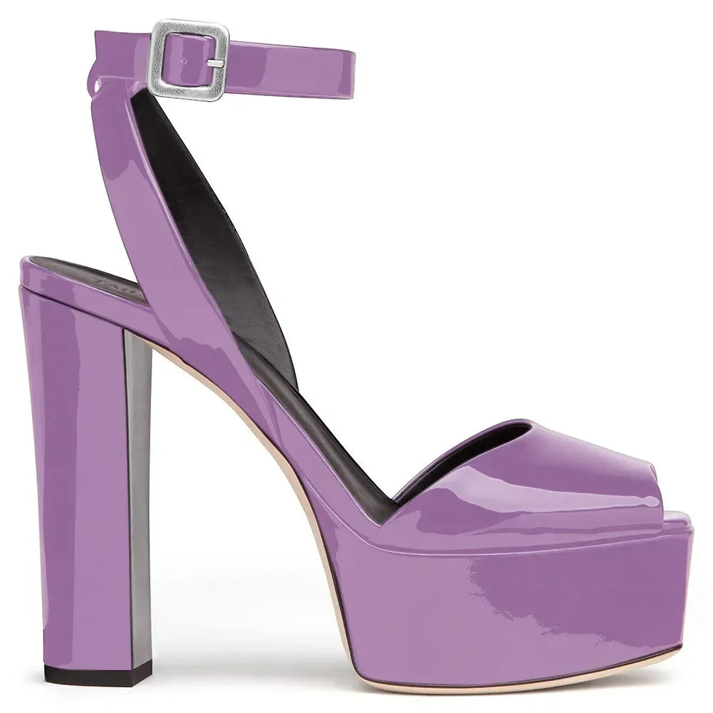 【Measure your feet length before order】Luxury Women High Heel Sandals Platform Sexy Evening Party Dress Summer Lady Shoes C-SL-2