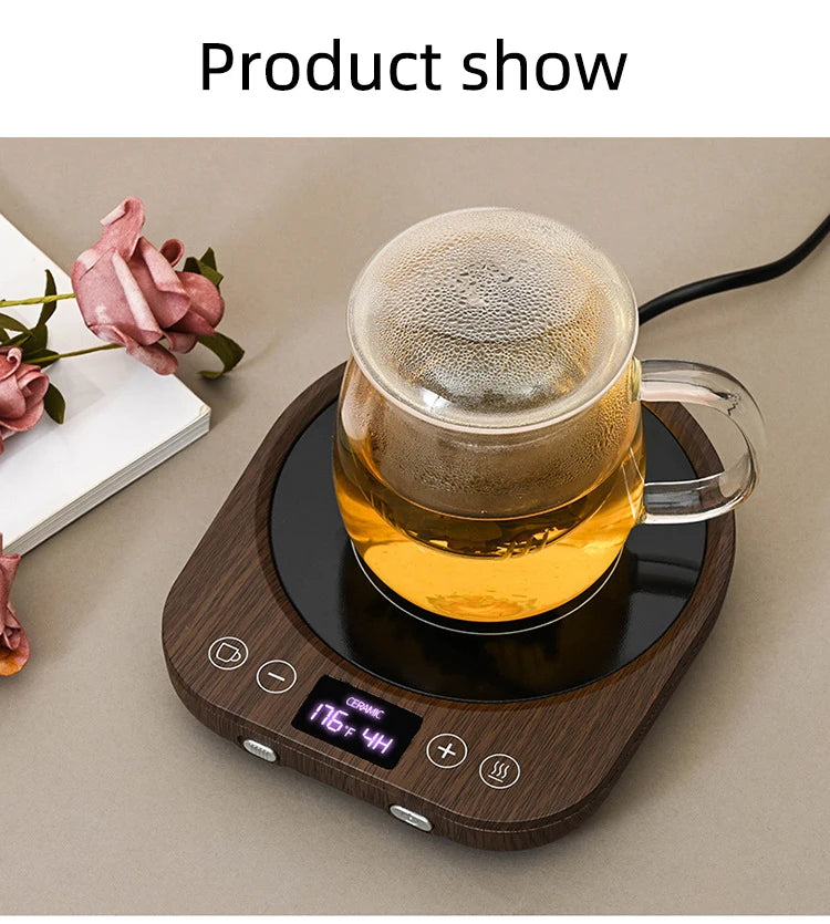 110V/220V Coffee Mug Warmer Timing Cup Heater Hot Tea Makers Heating Pad Warmer Coaster Electric Hot Plate Coffee Heater 36W