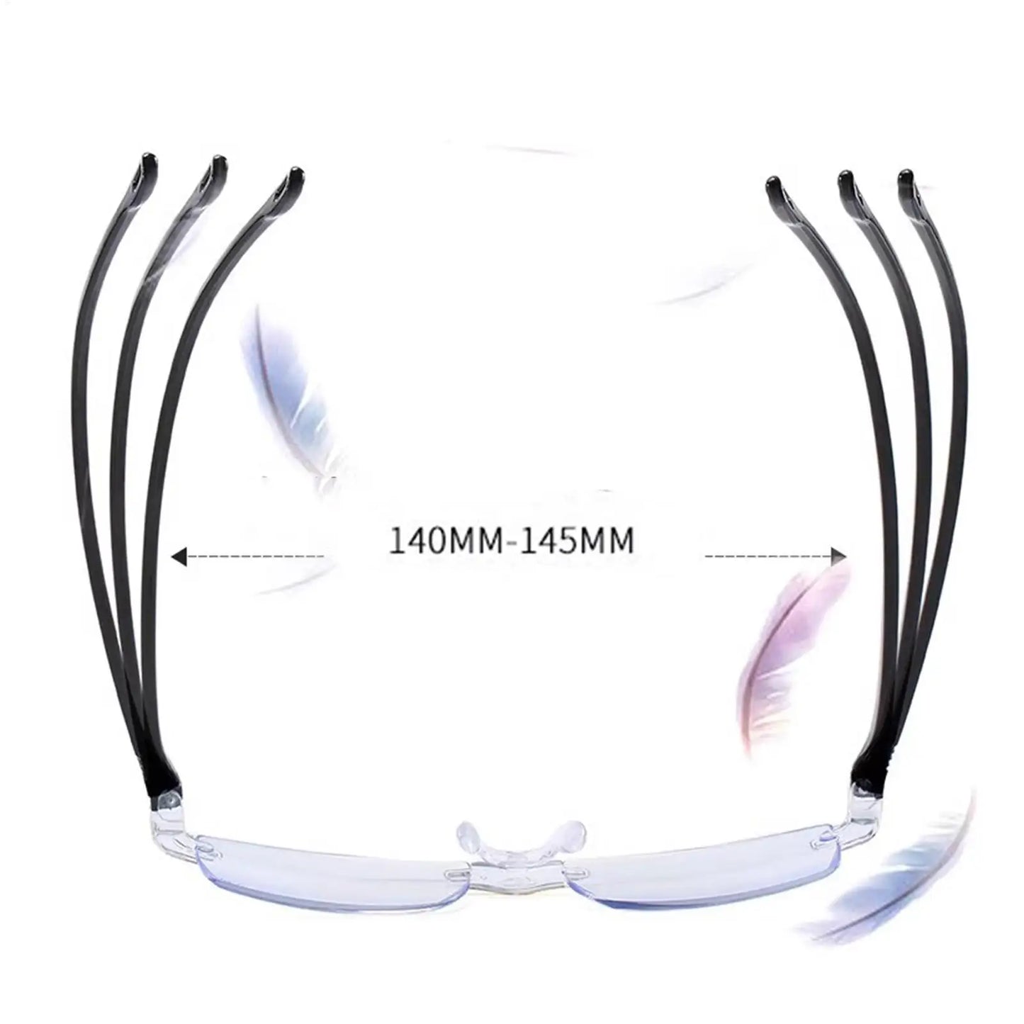 Smart Automatic Zoom Reading Glasses Anti Blue Ray Eyeglasses Autofocus Power Rimless Near Far Computer Glasses