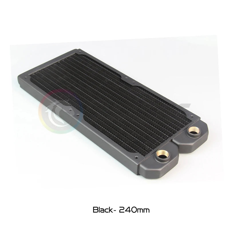 Computer Water Cooling Radiator Slim 20mm Copper 120/240/360/480mm Watercooler Heat Exchanger 12cm Fan Cooler
