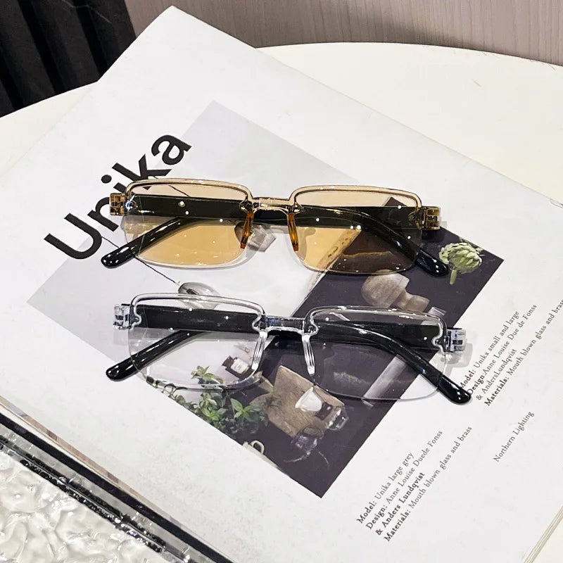 Intelligent Zoom Reading Glasses Anti Blue Light Comfortable Reading Glasses Ultra Light Frameless Glasses Frameless For Party