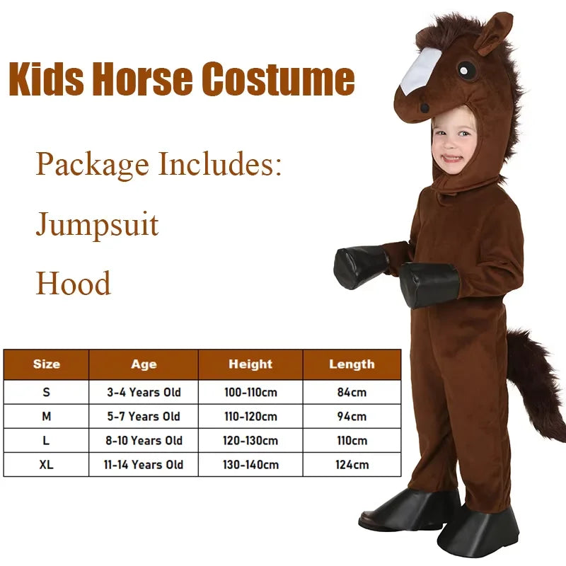 Unisex Boys Girls Jumpsuit Animal Halloween Costumes Bodysuit Kids Purim Party Fancy Dress Up Clothing Set