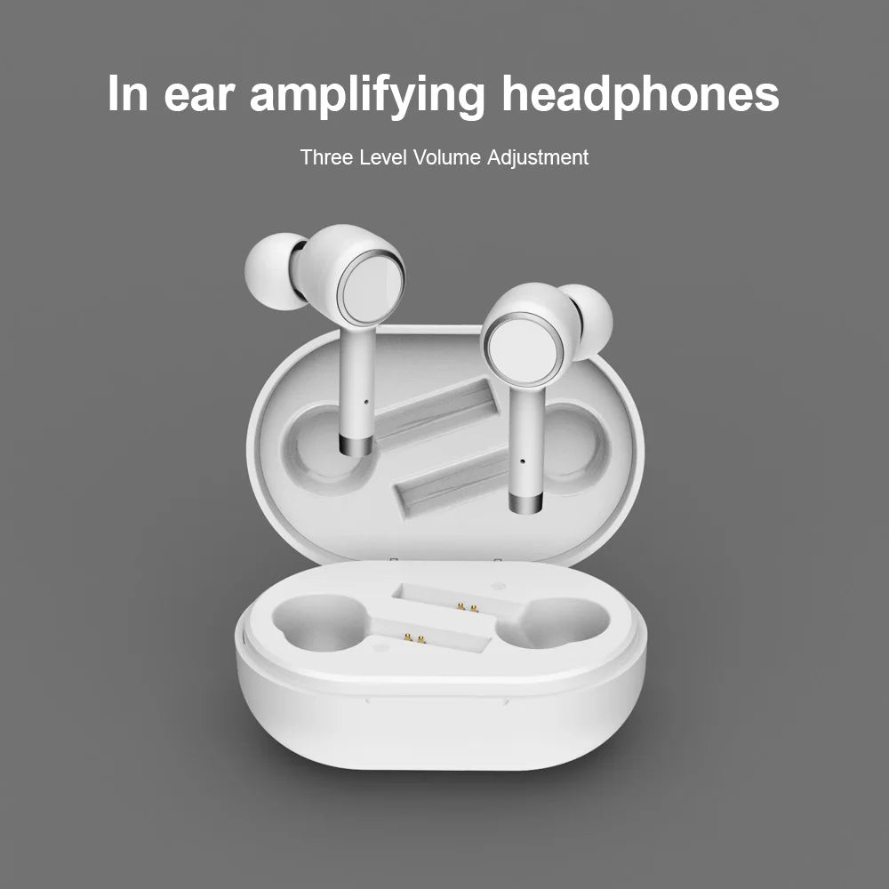 In Ear Binaural Chamber Hearing Aids with 4 Channels Rechargeable Wireless Noise Reduction for Moderate to Mild Hearing Loss