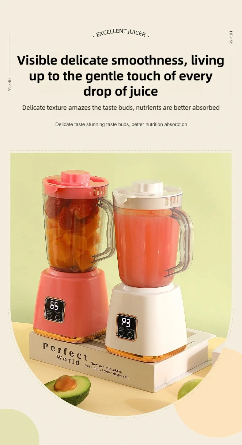 TINSOL Electric Juicer Portable Blender 10 Blades Multifunctional Juice Blender Fresh Juice Smoothie Blender Food Processor