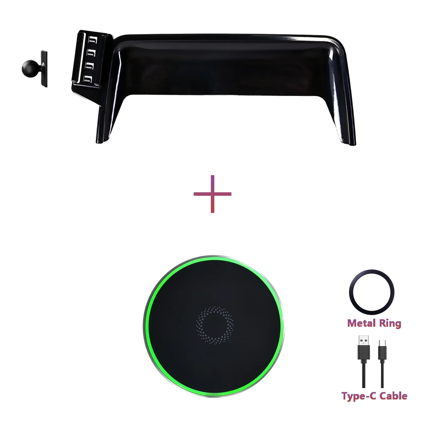For Ford Fiesta MK8 2017-2020 2021 2022 Car Phone Holder Fixed to Screen Car Magnetic MagSafe Wireless Charger Mount Accessories