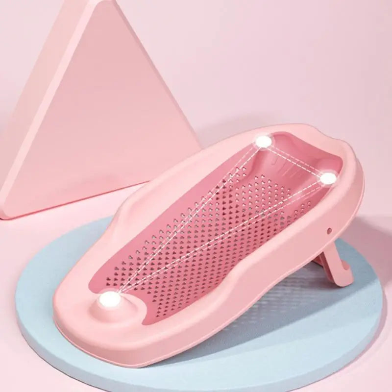 1Pcs Universal Newborn Net Pocket Anti Slip Artifact Baby Shower Net Bath Bed Anti Slip Pad Foldable Bathtub Holder