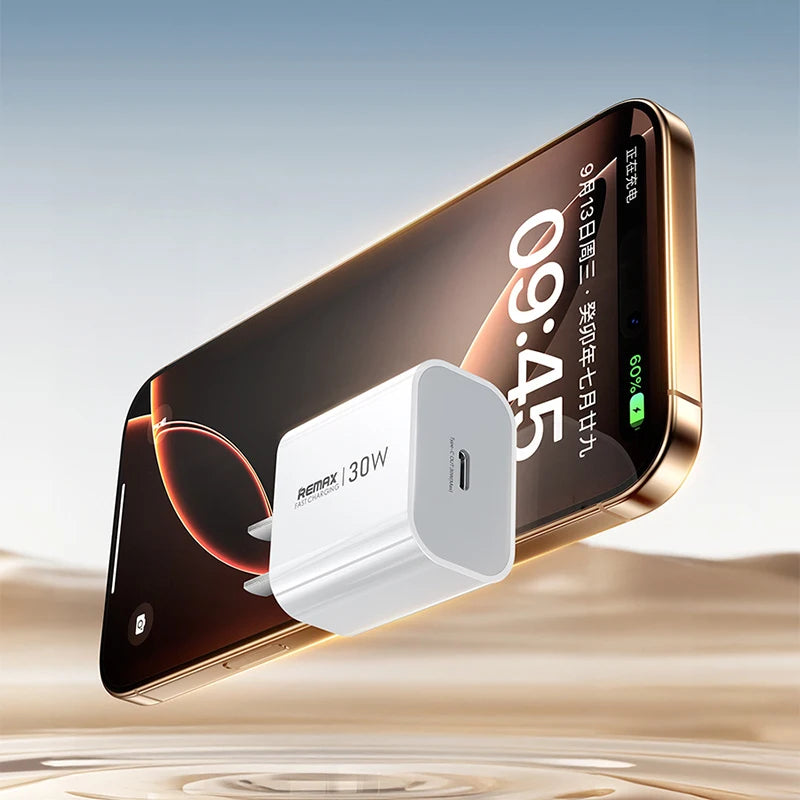 HAPPOIRO PD 30W Type C Fast Charger Cable for iPhone 17 16 15 Pro Max iPad Charger Adapter EU Plug Wall Chargers 1m 2m