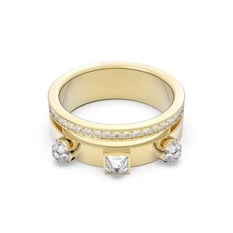 Rings Sales Trend Luxury Brand High Quality Jewelry Original Shiny Christmas Birthday Cocktail Party Engagement Gift for Women