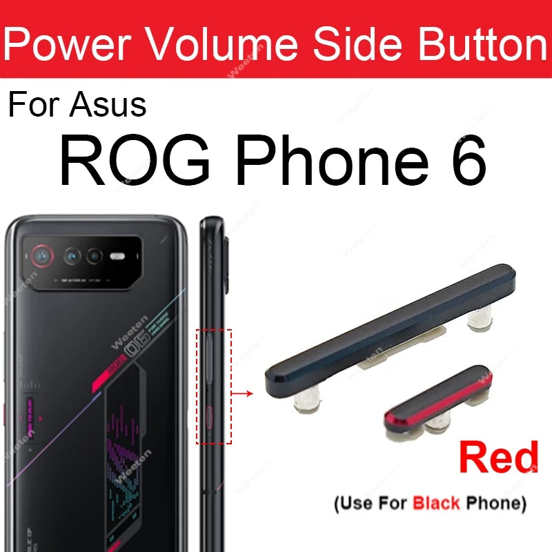 Power Volume Button Flex Cable For Asus ROG Phone 6 ZS630KL Rog 6D 6Pro On Off Power Volume Side Keys Flex Ribbon Parts