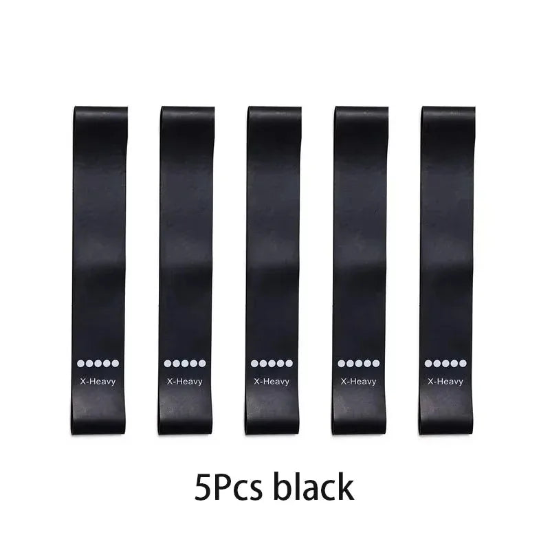 5 Levels Portable Fitness Workout Equipment Rubber Resistance Bands Yoga Gym Elastic Strength Pilates Crossfit  Weight Sports
