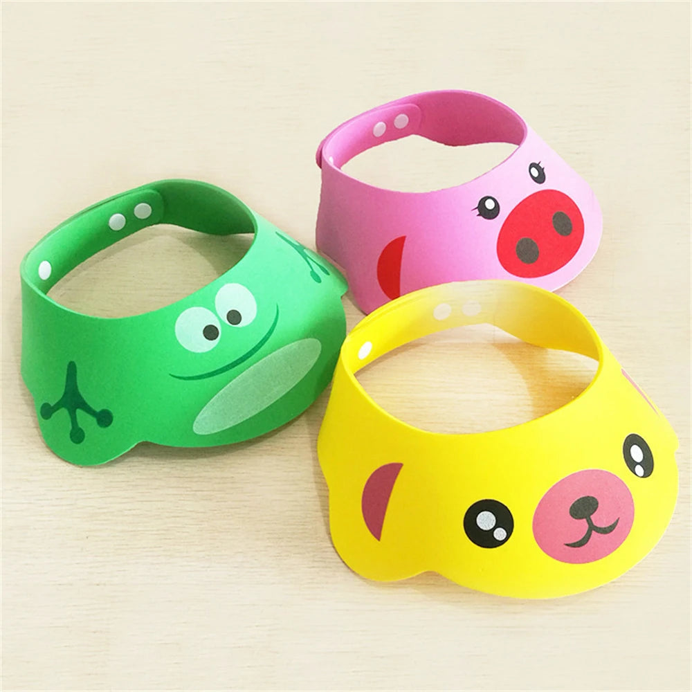 Baby Shampoo Cap Adjustable Kids Infant Ear Protection Shampoo Cap Cute Bathing Visor Wash Hair Hat Children's Protect Eyes Hair