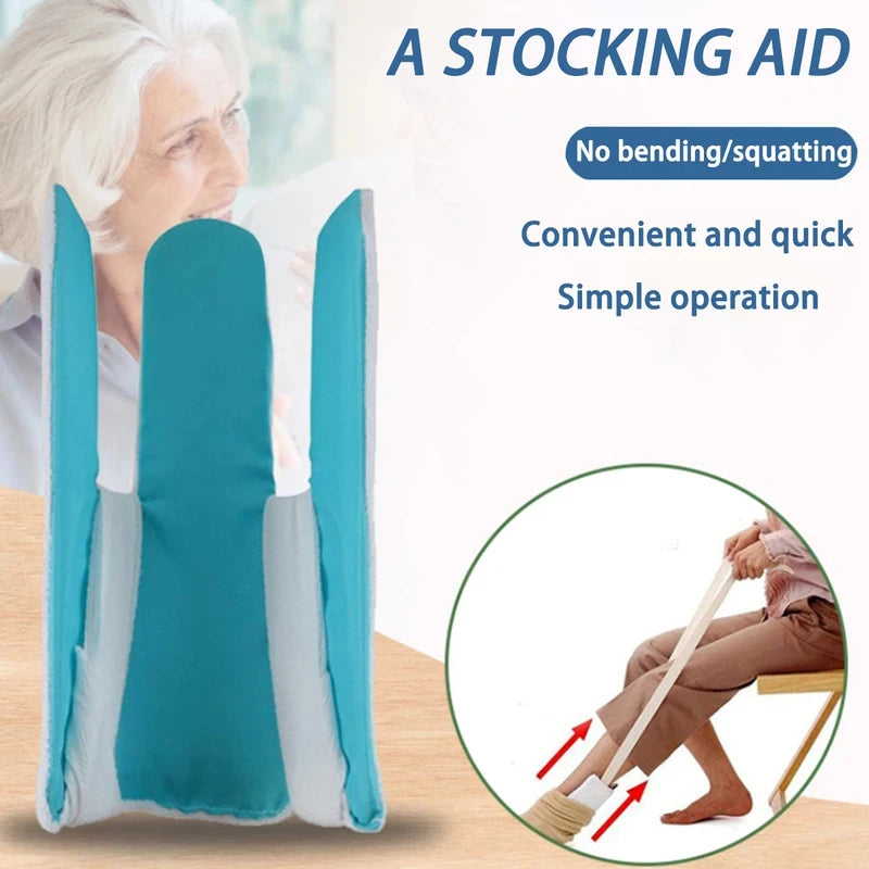 No Bending Sock Aid Tool for Elderly Disabled Pregnant – Easy Sock Helper Assistant Device, Practical Daily Living Aids