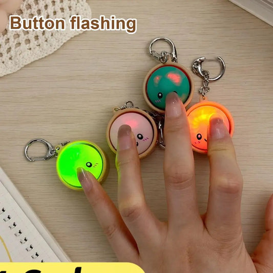 4-12PCS Simulation Dumpling Keyboard Clicker Stress Relief Toy Cute Keychains Decoration Gifts Emotion Fidgets Toy Mini Pendant