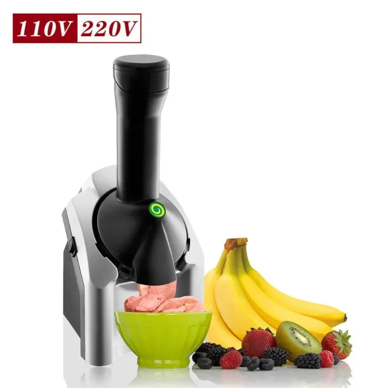 110V-220V Household Small Electric Ice Cream Fruit Yogurt Smoothie Machine Ice Cream Machine Children's Ice Cream Making Machine
