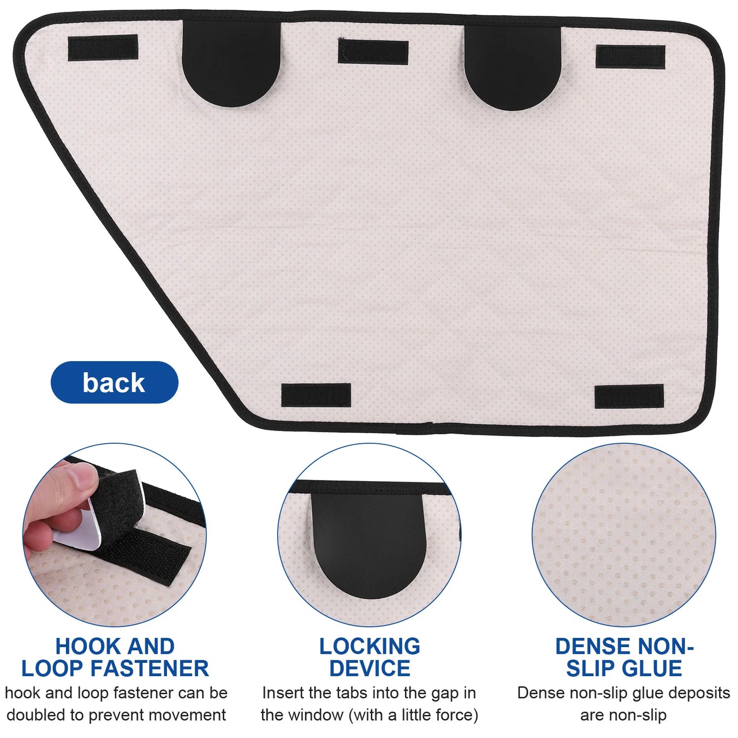 2Pcs Oxford Waterproof Car Door Protector Dog Anti-Scratch Car Interior Cover Washable Car Door Protect Mats for Car Truck & SUV