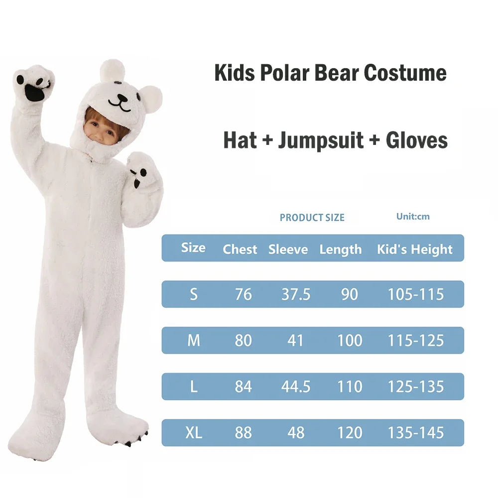 Unisex Boys Girls Jumpsuit Animal Halloween Costumes Bodysuit Kids Purim Party Fancy Dress Up Clothing Set