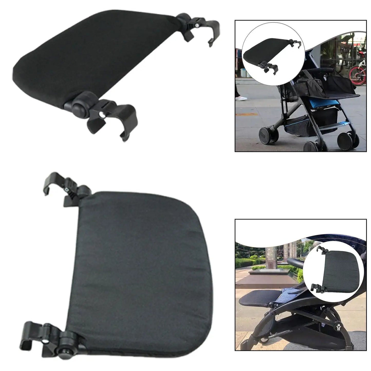 Extended Stroller Footrest Pram Footrest Feet Extension Baby Stroller Leg Support Footboard for Baby Kids Child
