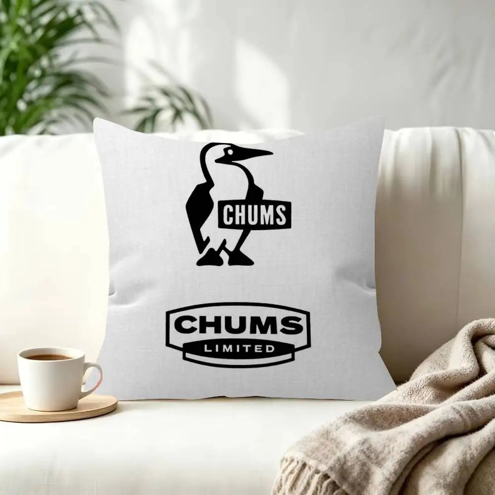 Fashion C-Chums-s Cushion  Decorative Polyester Throw Pillow Cover Square Suitable for Home Office Coffee Shop Decor