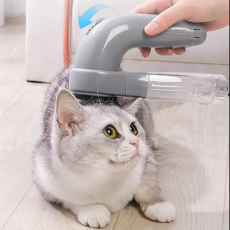 Portable Cat and Dog Hair Vacuum Electric Massage Clean Dual Purpose Cleaner Device  Cleaning Vacuum Cleaner Cat Grooming Tools