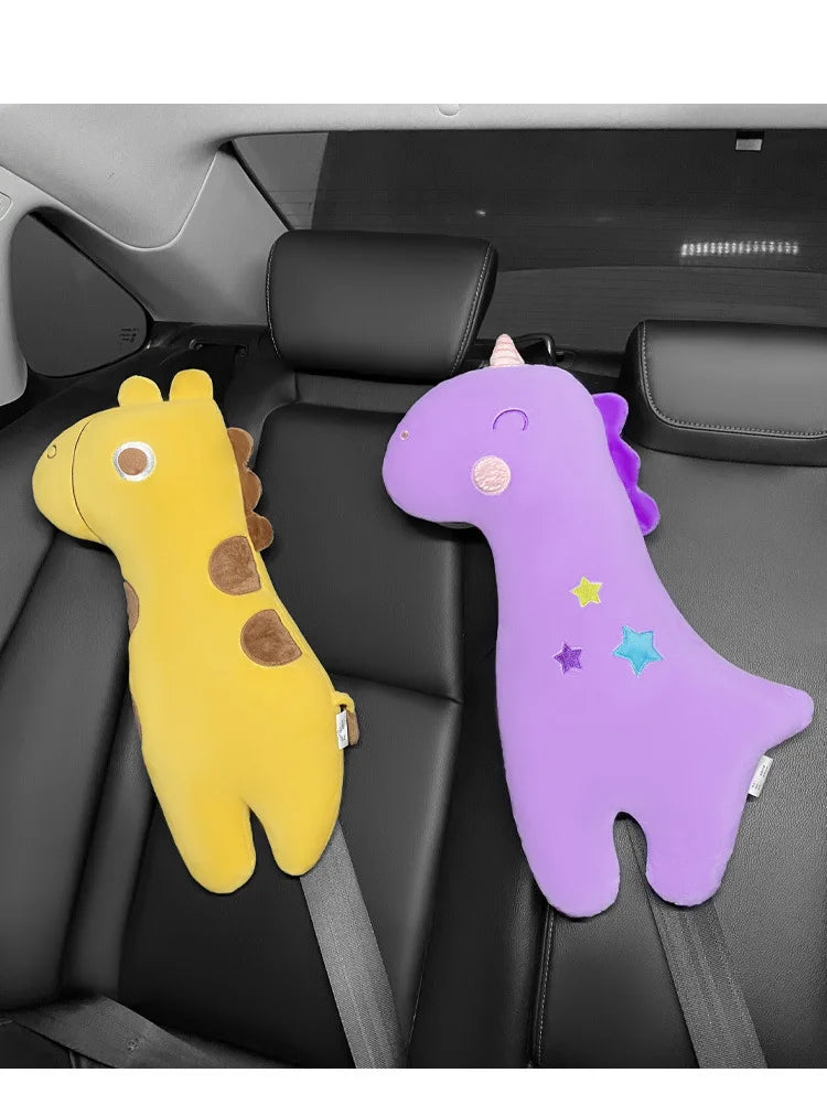 Kids Car Neck Pillow Universal Cute Cartoon Child Car Car Seat Belt Sleeping Pillow Support Leaning Head Baby Seats Accessories