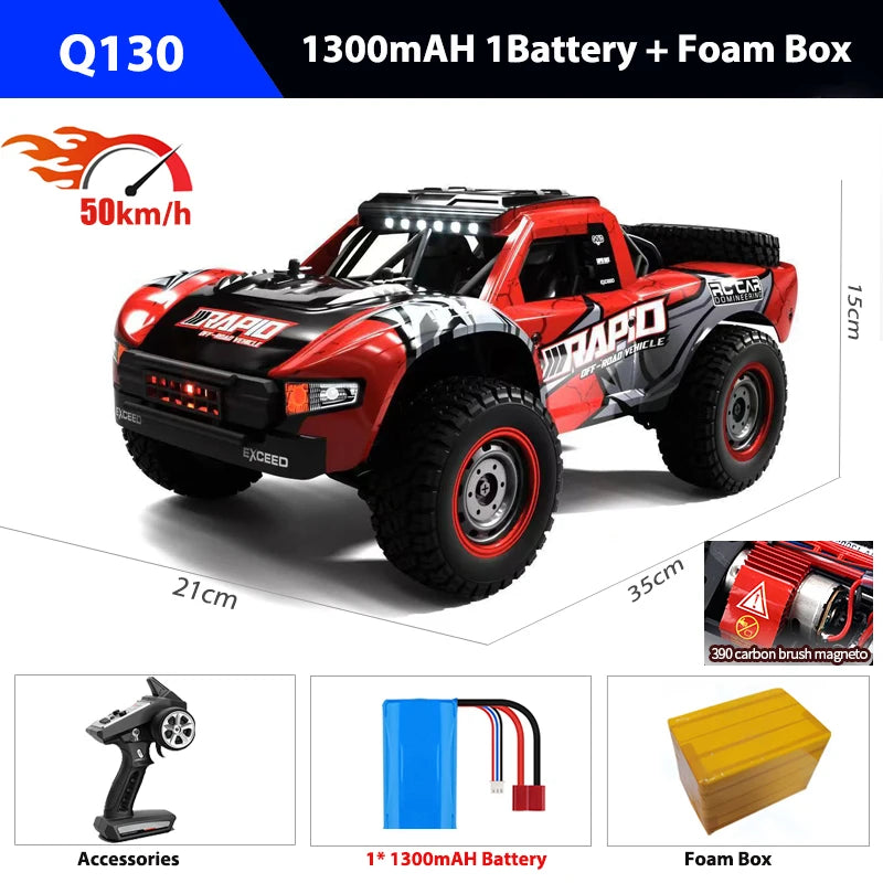 1/14 Q130 RC Car Desert  4WD Off-road Truck 2.4G High Speed Car Racing Drift Remote ControlVehicle Toys For Boys Children