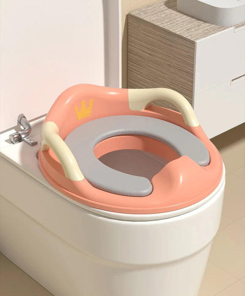 Baby Potty Mat Training Seat Handle Portable Soft Potty Mats Kid Toilet Household Auxiliary Non-slip Toilet Child WC Reducer