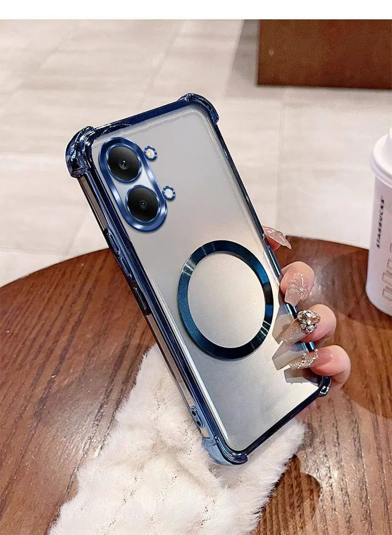 For POCO X8 Pro/X8 Pro Max Case Four-Corner Anti-Drop TPU CD Pattern Magnetic Ring Cover For Xiaomi Poco X8Pro Max Couple Funda