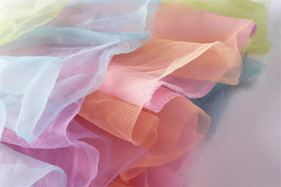 Cheap Top Quality Summer Fancy Baby Girl Fairy Rainbow Tutu Dress Halloween Cosplay Elf Princess Carnival Infant Party Ball Gown