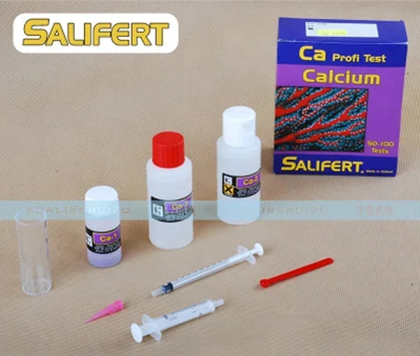 Salifert Test kit Ca Calcium Cu I2 KH Mg NH4 Ammonia NO2 Nitrite NO3 Nitrate PH PO4 Sr Potassium Water Test Reef Tank