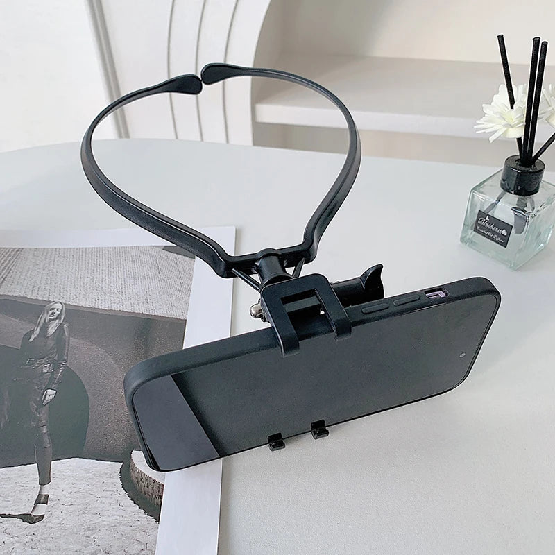 Neck Holder Lazy Phone Stand For  16 15 14 13 Pro Max   Outdoor First Angle Vlog Recording Selfie Bracket